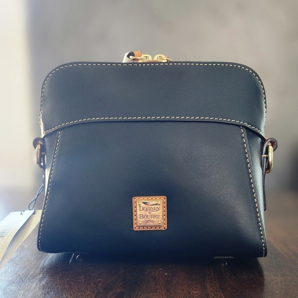 Dooney & Bourke Handbags - Dooney & Bourke Cameron Navy Wexford Leather Crossbody- BWXFD1075 MDBS